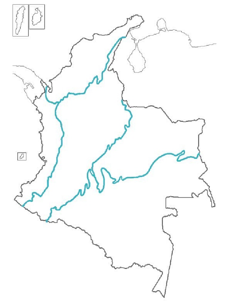 Mapa De Colombia Y Sus Regiones Y Departamentos En Pdf Gratis