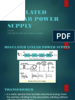 Regulated Linear Power Supply: ECE 424 Prepared By: Engr. Riza Carmela M. Pineda