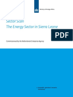 Sector Scan the Energy Sector in Sierra Leone