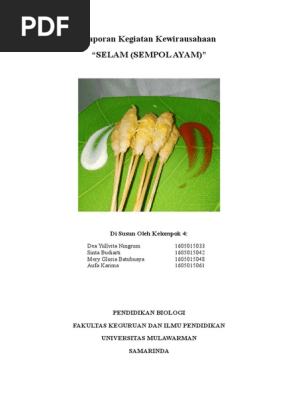 Laporan Kegiatan Sempol Ayam Kelompok 4