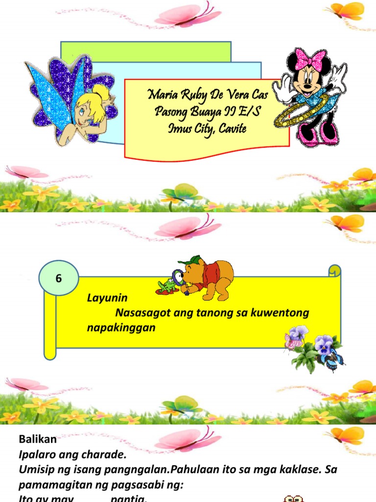 Filipino 4-Aralin 1 - Day 6 - Mariarubydeveracas | PDF
