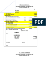 I Activo: Libro de Inventario Empresa Comercial Los Mejores Sac Al 02 de Enero Del 201 X 4 3