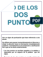 Uso de Los Dos Puntos