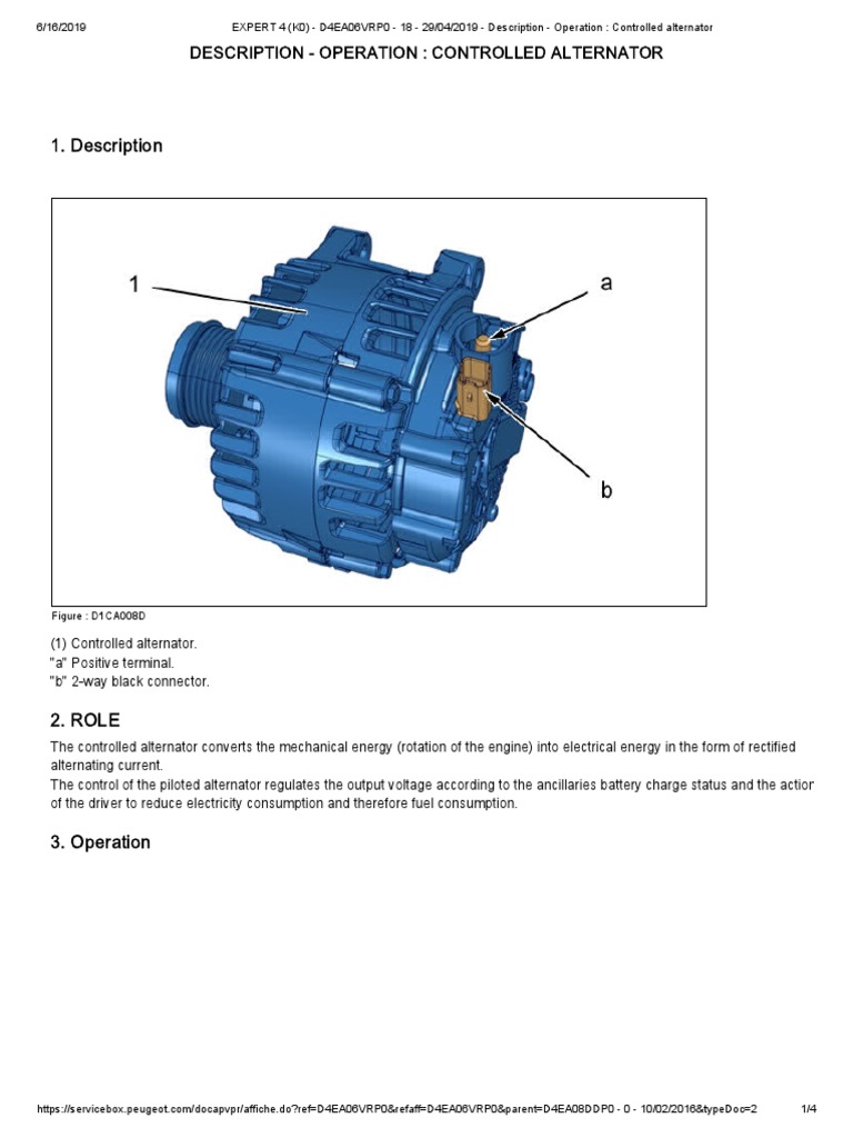 Peugeot Boxer Alternator Details PDF Force Power Engineering