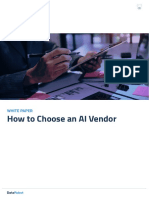 How To Choose An AI Vendor