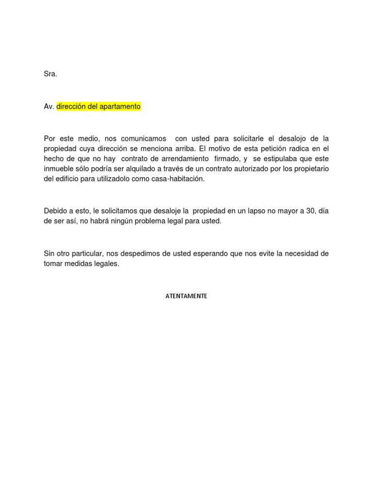 Carta Desalojodocx