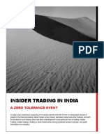 Insider Trading in India: A Zero Tolerance Event