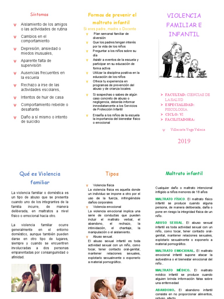Prevención y Tipos de Maltrato Infantil | PDF | Abuso infantil | Abuso ...