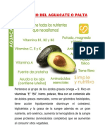 Beneficio Del Aguacate o Palta