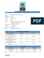 Personal Particulars: Sekolah Menengah Kebangsaan Bukit Mentok Kemaman SPM 2014-2016