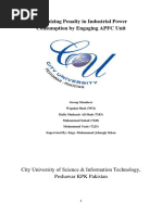 Minimizing Penalty in Industrial Power Consumption by Engaging APFC Unit