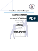 Volunteers in Service Program: Campaign Report