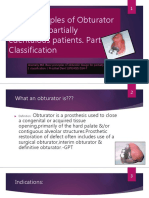 Basic Principles of Obturator Design For Partially Edentulous Patients. Part I: Classification