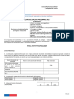 Ficha de Inscripción Programa 4 A 7 Año 2019