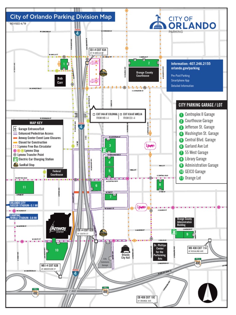 Orlando Parking Garage Map | PDF | Road Transport | Transport
