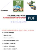 Comercio Internacional: Factores de Competitividad Empresarial
