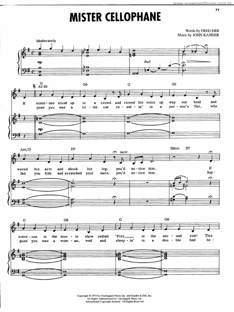 Mister Cellophane PDF