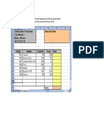 Ejercicio # 5 Excel Práctico