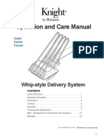 Operation and Care Manual: Whip-Style Delivery System