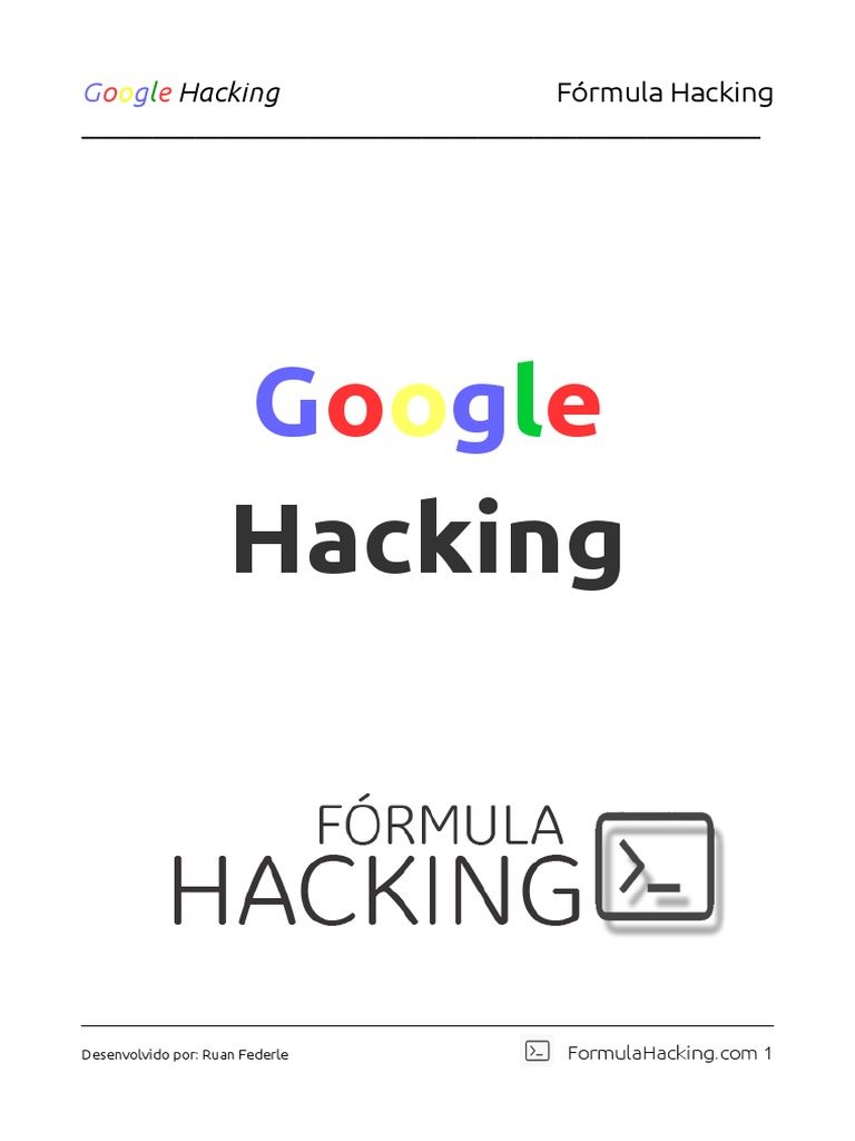 GoogleHacking FormulaHacking PDF | PDF | Informação | Sites