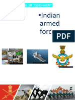 English Assignment: - Indian Armed Forces