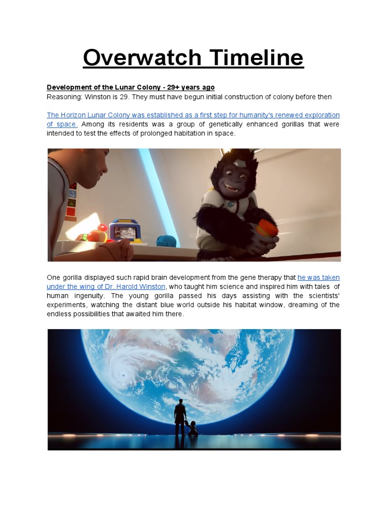 Overwatch Timeline Pdf