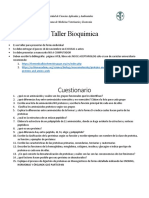 Taller Bioquímica Corte 3 Proteínas Metabolismo PDF