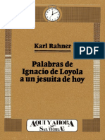 Palabras de Ignacio de Loyola a un jesuita de hoy. Karl Rahner.pdf