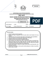 Ujian Akhir Madrasah Ibtidaiyah (UAMBD) Fikih MI 2018/2019