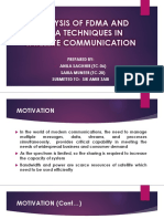 Analysis of Fdma and Tdma Techniques in Satellite