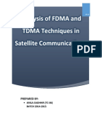 Analysis of FDMA and TDMA Multiple Access Techniques in Stellite Communication