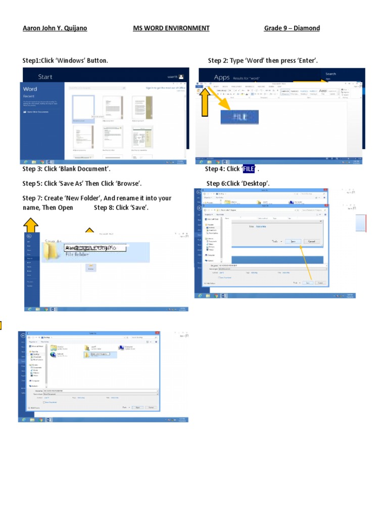 Ms Word Environment 1