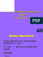 OOP Lecture 21 - Unary and Type Conversion Operators in C