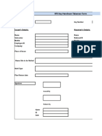 Key Information: BTS Key Handover-Takeover Form