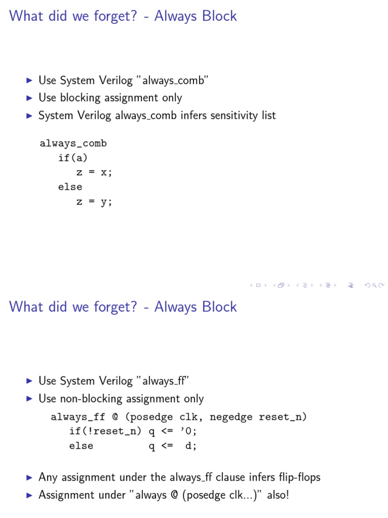 Use System Verilog 