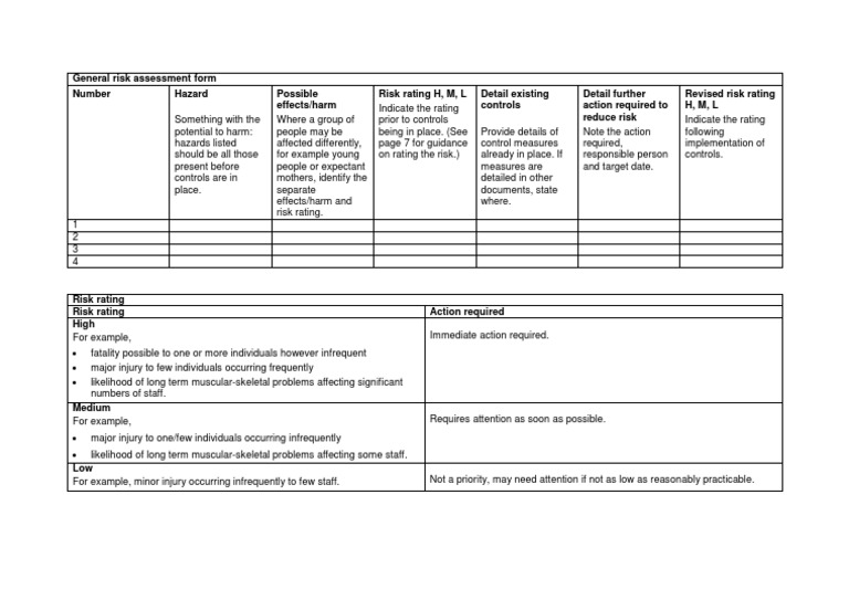 Risk Assessment Training Overview | PDF