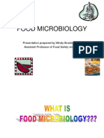 Food Microbiology: Presentation Prepared by Mindy Brashears, Ph.D. Assistant Professor of Food Safety and HACCP
