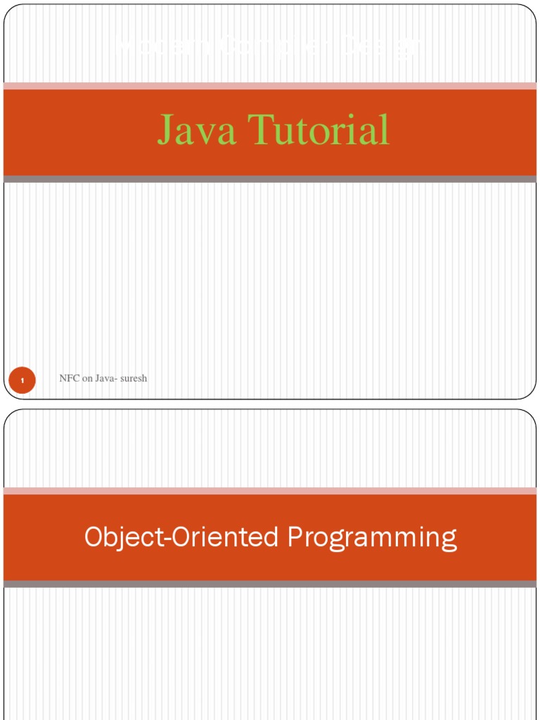 Java Object-Oriented Programming Guide | PDF | Inheritance (Object ...