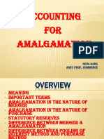 Accounting FOR Amalgamation: Neha Garg Asst. Prof., Commerce