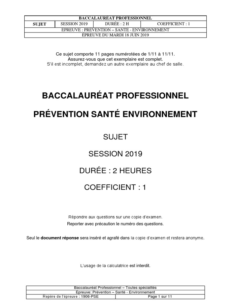 L eau Et Le Développement Durable Pse Corrigé BCP Pse Sujet 2019 | PDF | Pollution de l'air | Shampooing