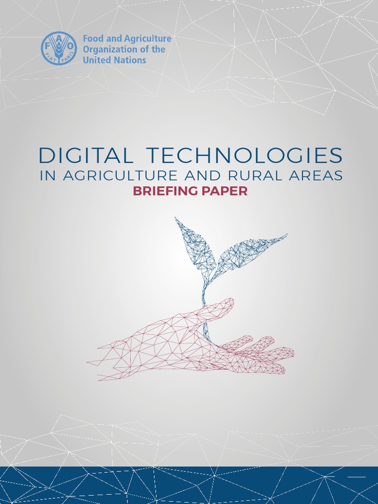 Digital Technologies: in Agriculture and Rural Areas | PDF ...