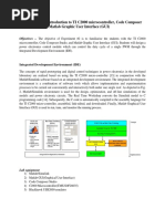 Experiment #2 - Introduction To TI C2000 Microcontroller, Code Composer Studio (CCS) and Matlab Graphic User Interface (GUI)