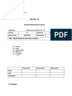 Market Research - SOP