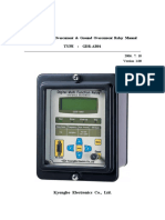 Digital 3-Phase Overcurrent & Ground Overcurrent Relay Manual Type: Gdr-Ab01