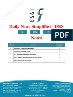 Daily News Simplified - DNS: SL. NO. Topics The Hindu Page No