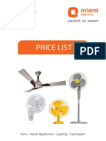 Fans Price List