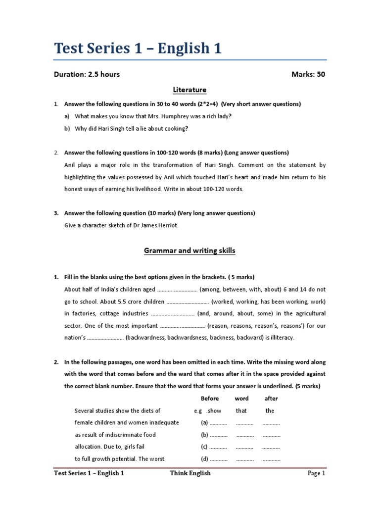 english thesis papers
