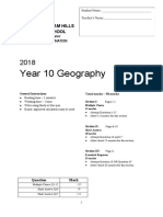 Year 10 Geography: Baulkham Hills High School