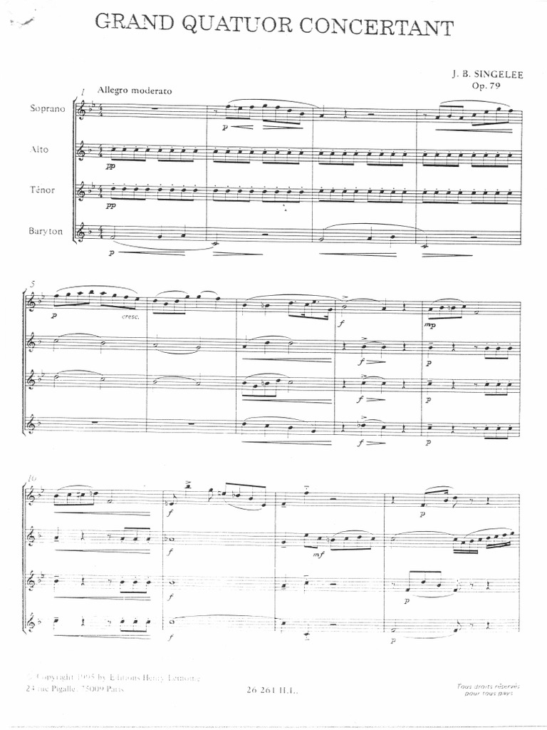 Grand Quatuor Concertant Divertissement General