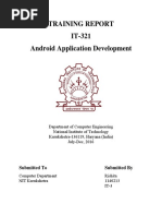 Training Report IT-321 Android Application Development: Submitted To Submitted by